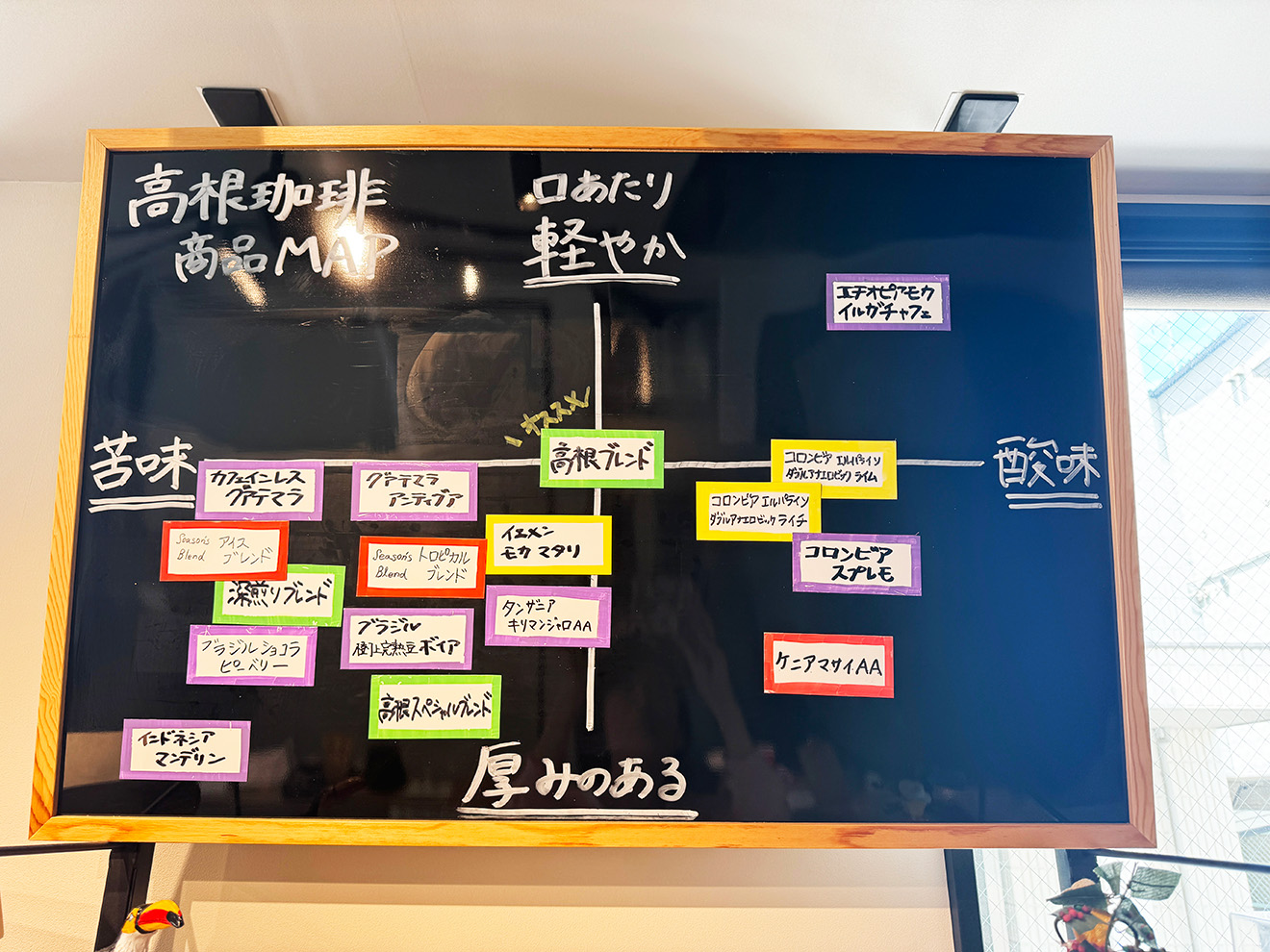 「高根珈琲 経堂店」の商品マップ