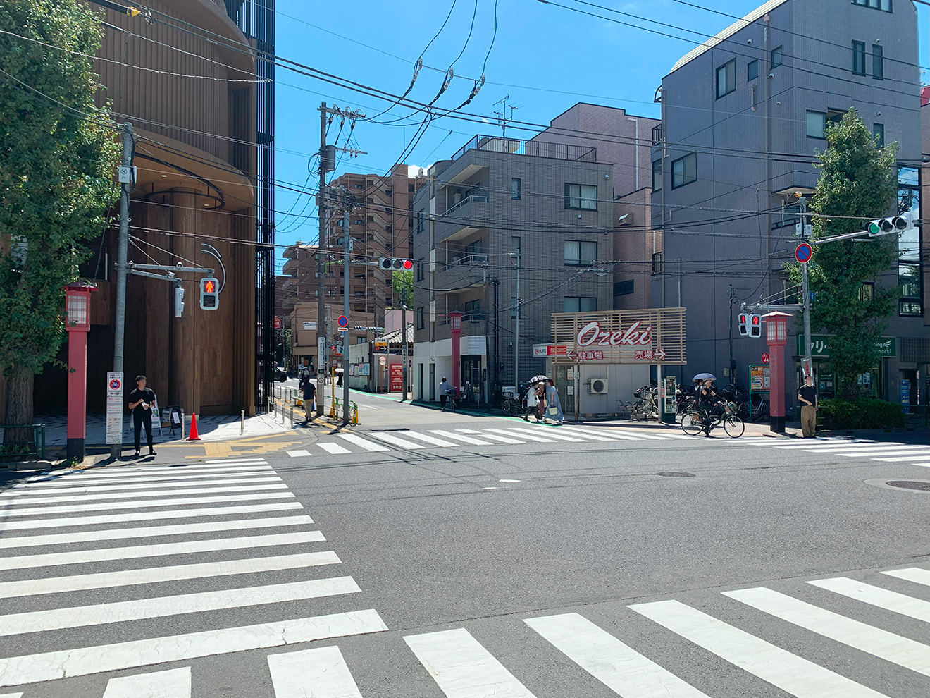 上町駅前の交差点