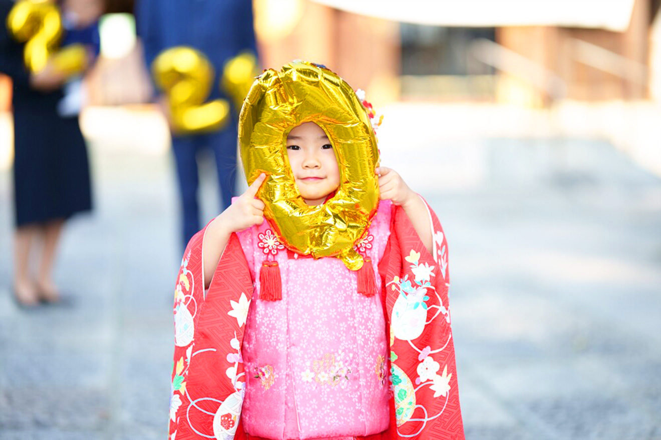 「松陰神社七五三」女の子