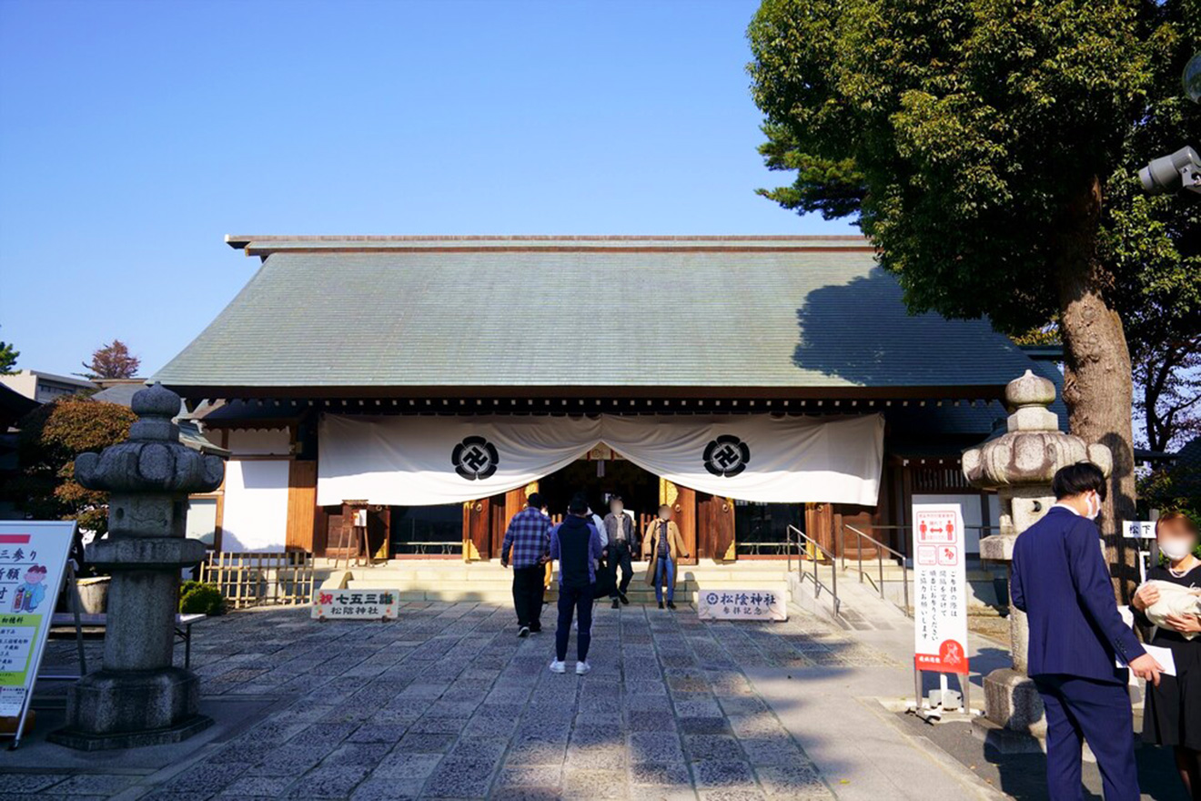 「松陰神社七五三」御社殿