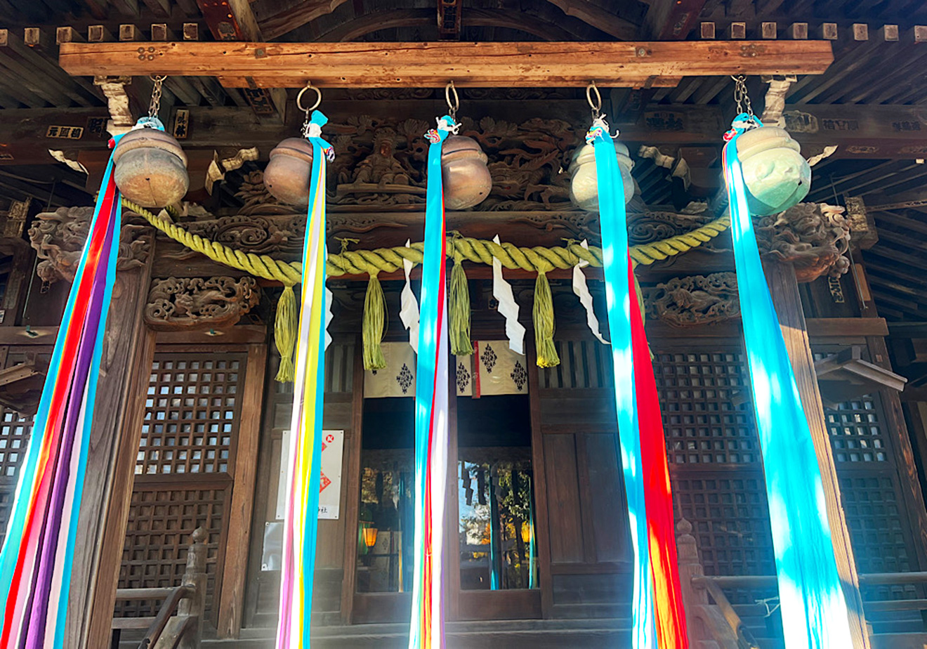 「駒留八幡神社」拝殿