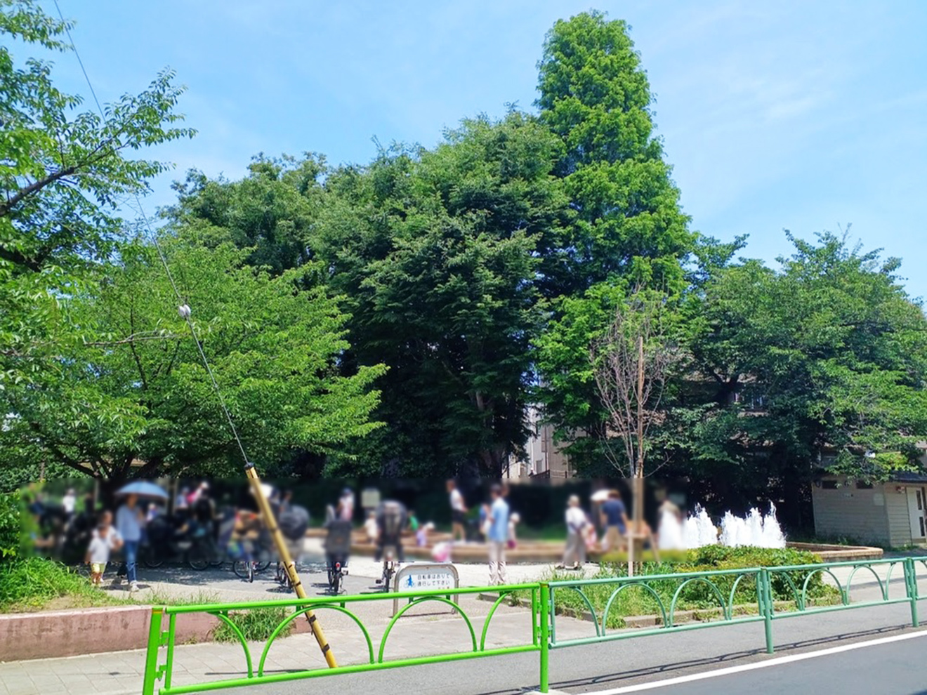 「烏山川緑道」石仏公園