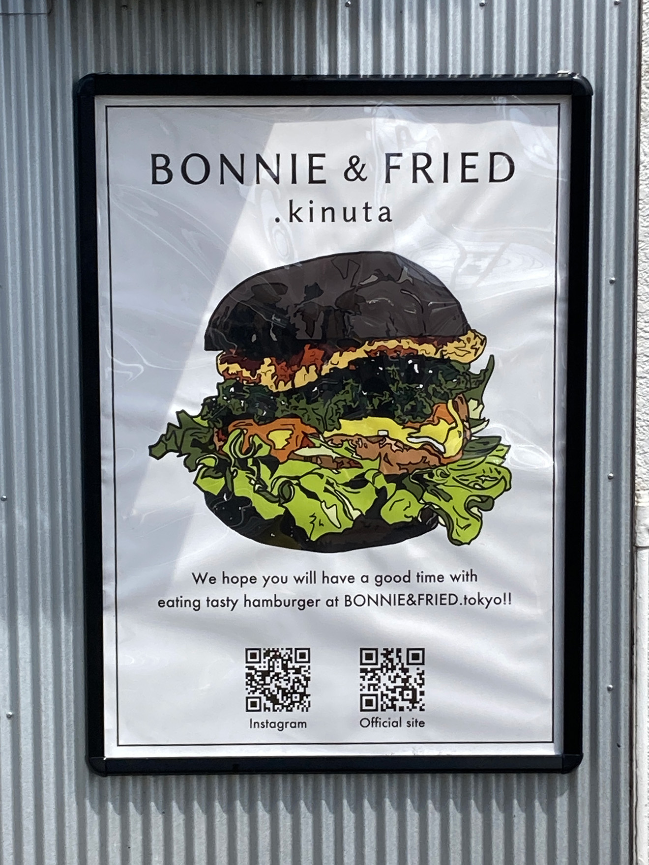 「BONNIE＆FRIED」の看板