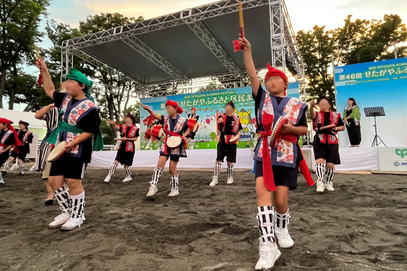 せたがやふるさと区民まつりのエイサー