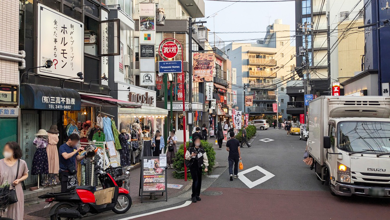 「鰻の成瀬 下北沢店」までの道