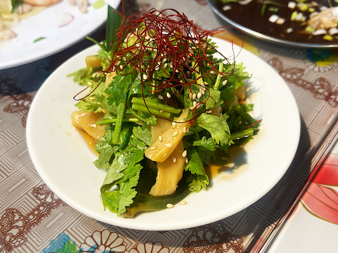 「⁡タイ屋台 999 三軒茶屋店」パクチーとメンマの和え物