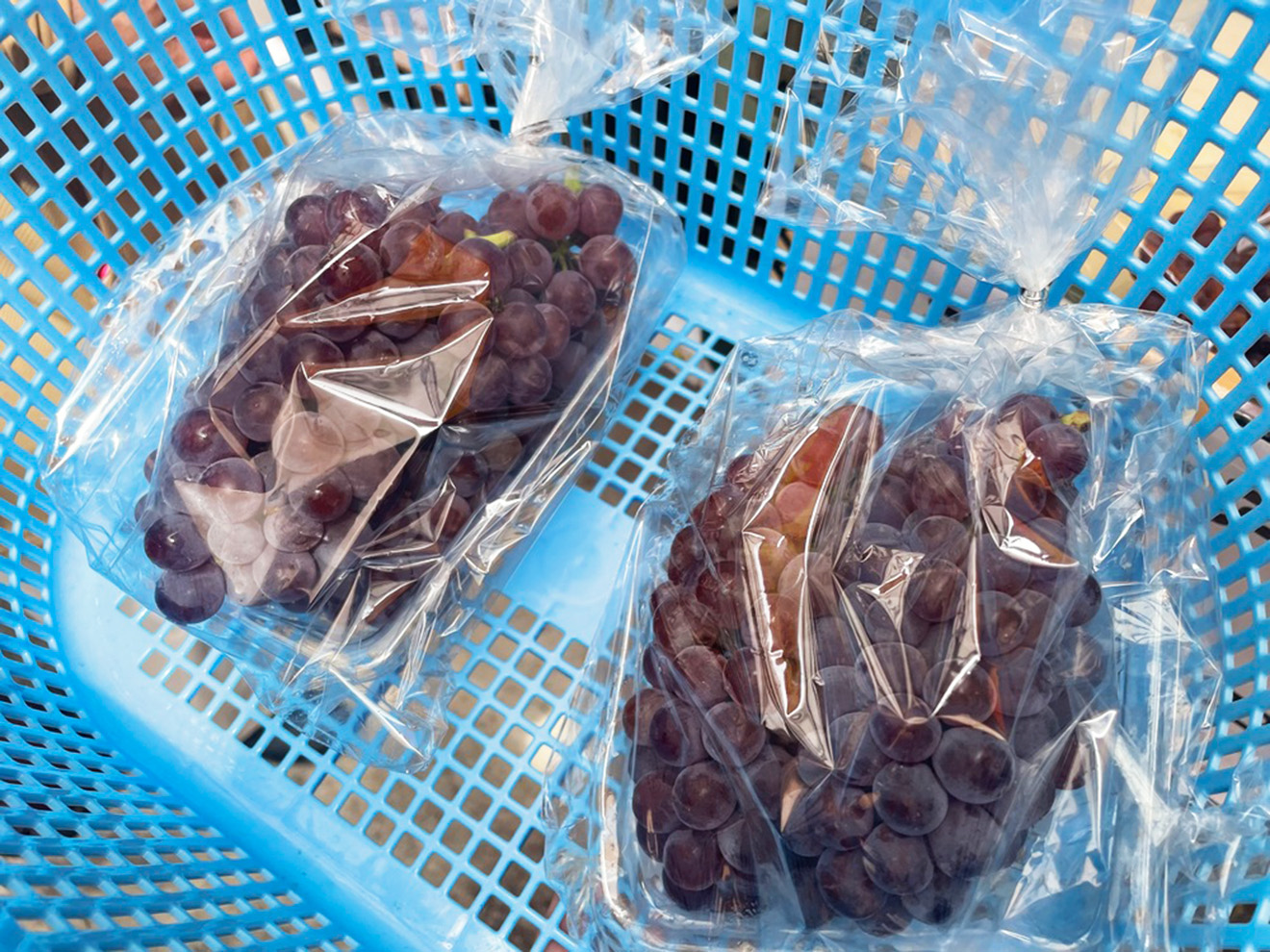 「プチ・マルシェ勝沼産直便」のぶどう