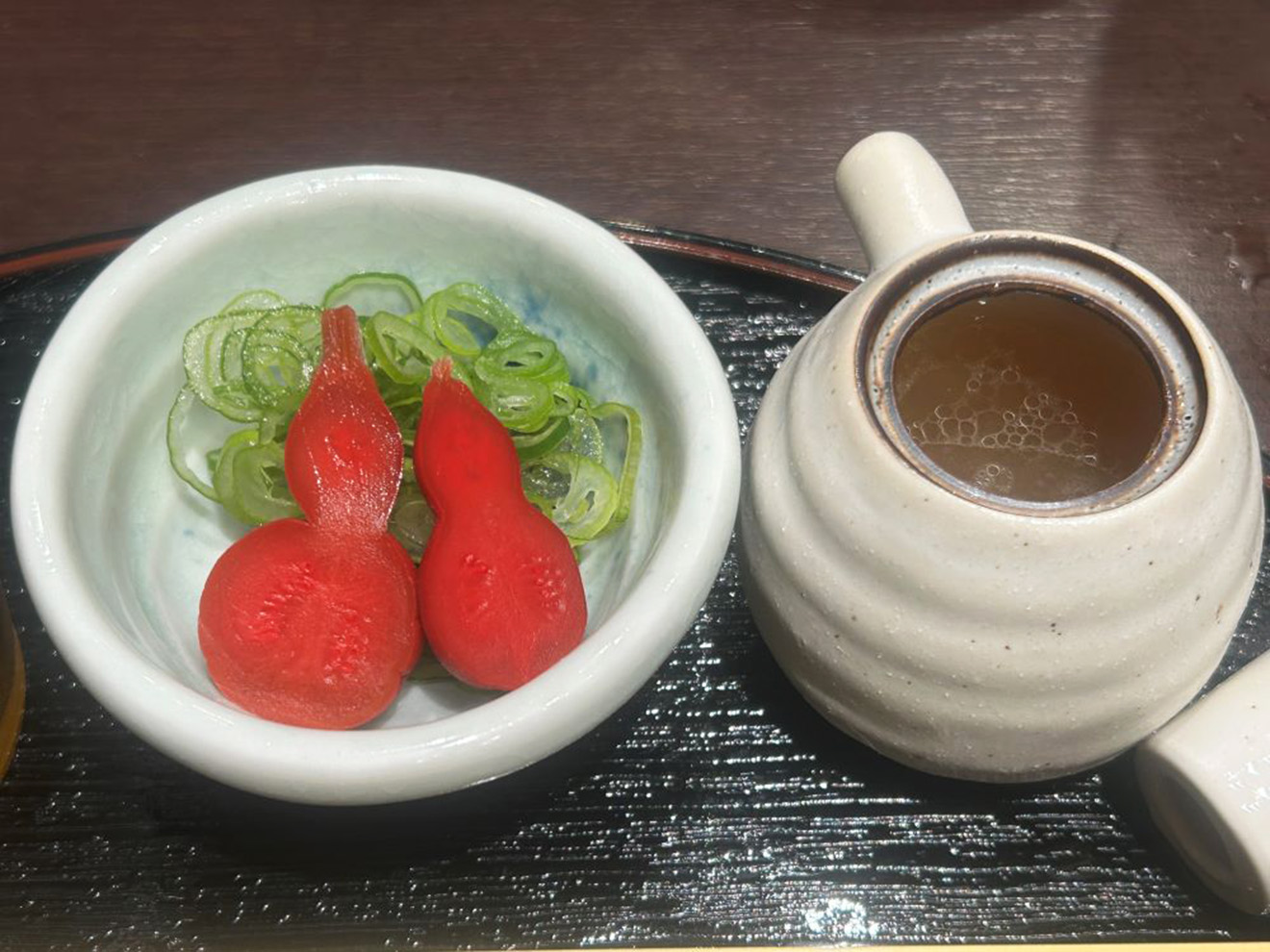 「炭火焼きあゆラーメン Gottaku」のお漬物