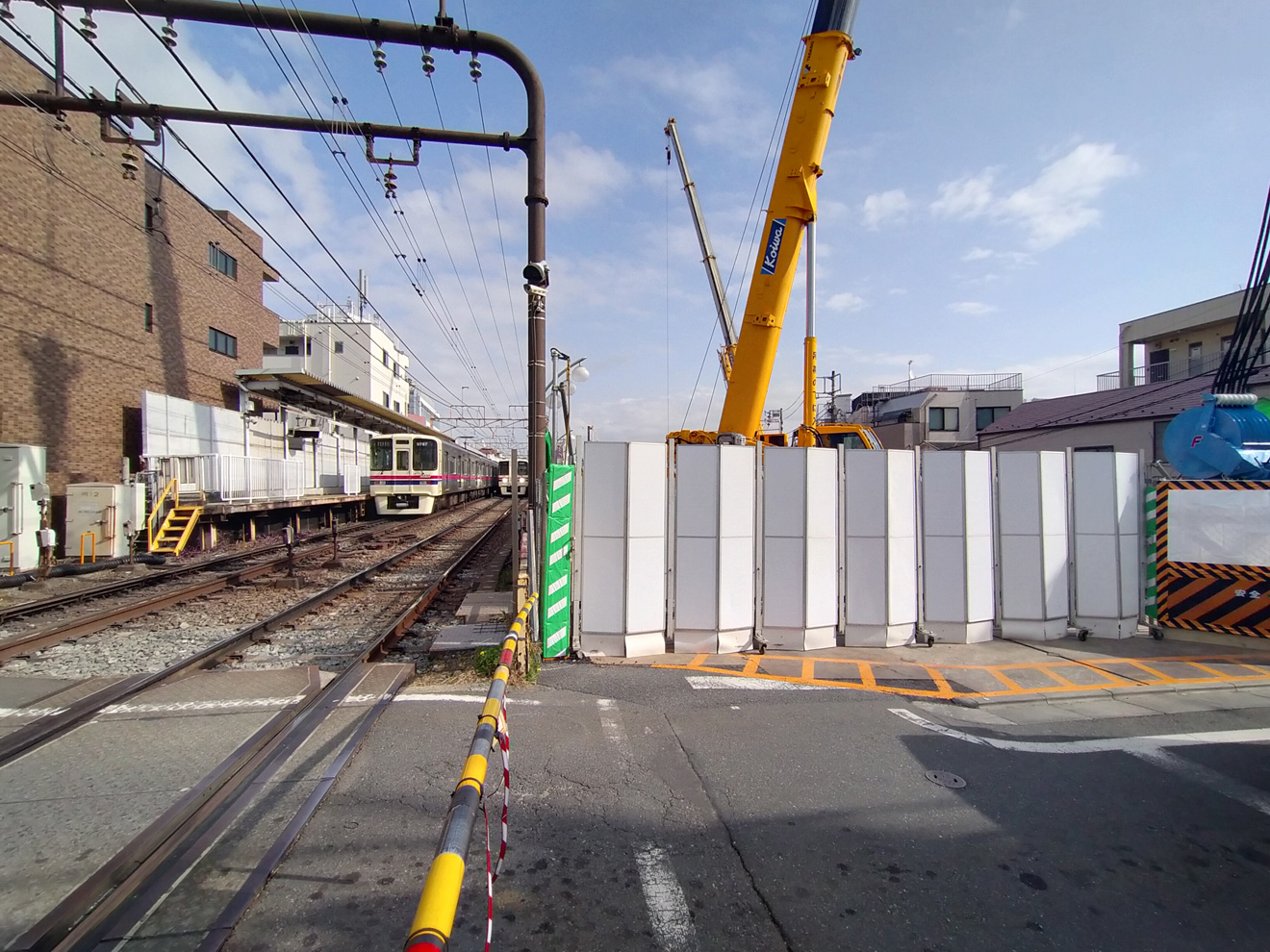 線路を高くする工事(連続立体交差事業)