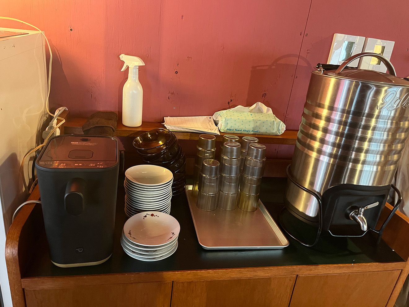 「ニューかかん」のセルフコーナー