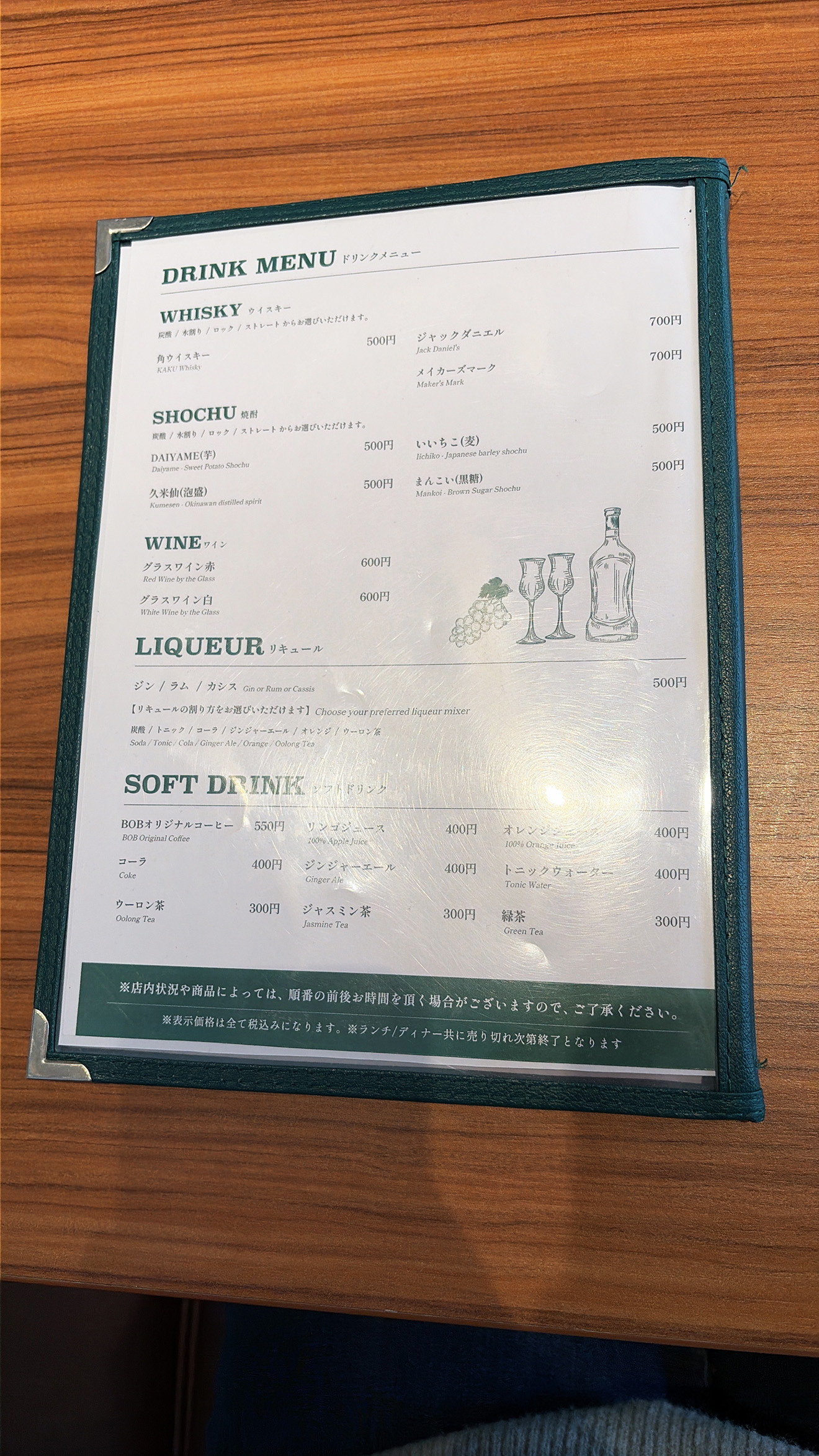 「BOB KITCHEN」のメニュー