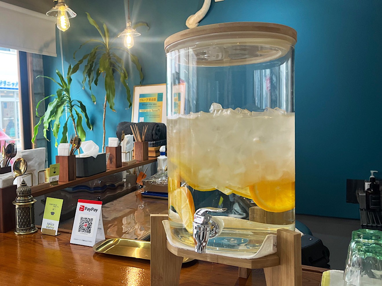 「vegetable labo」のお冷