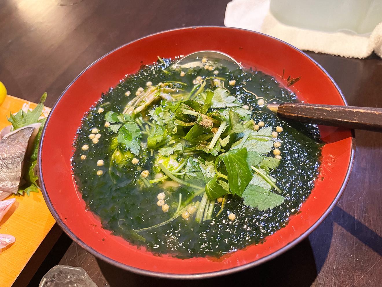 カキと生のりのおでん仕立て